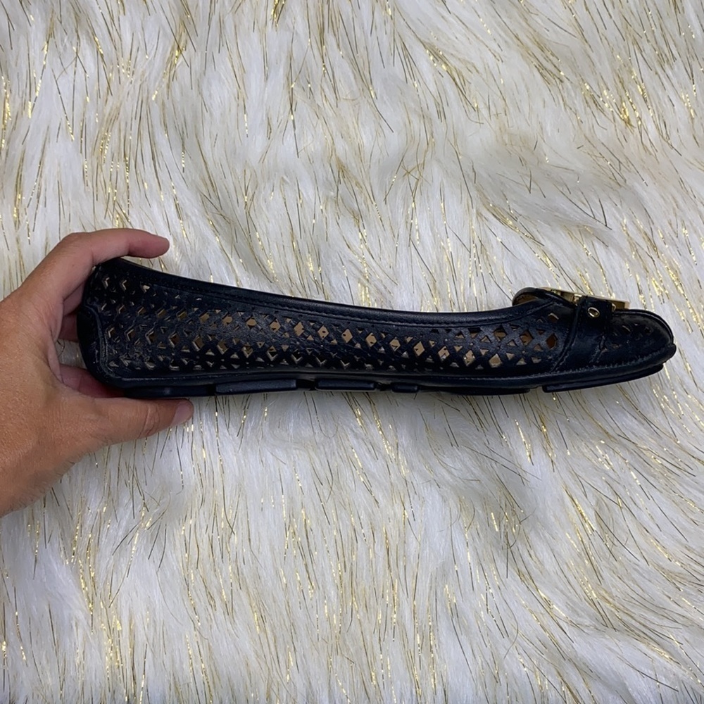 Michael Kors -Fulton Black Woven Moccasin Flat 6.5 - Picture 12 of 13